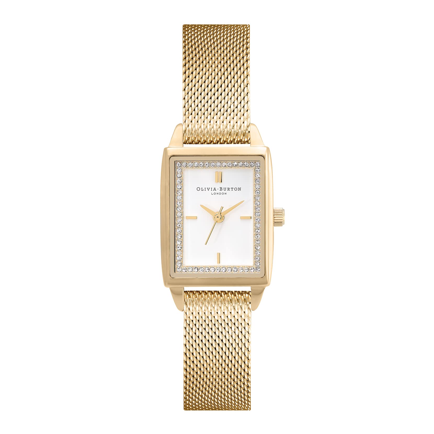 Olivia burton Rectangular Analog White Dial Womens Watch-24000016 (B0BJP8CSJK) Amazon Price History, Amazon Price Tracker