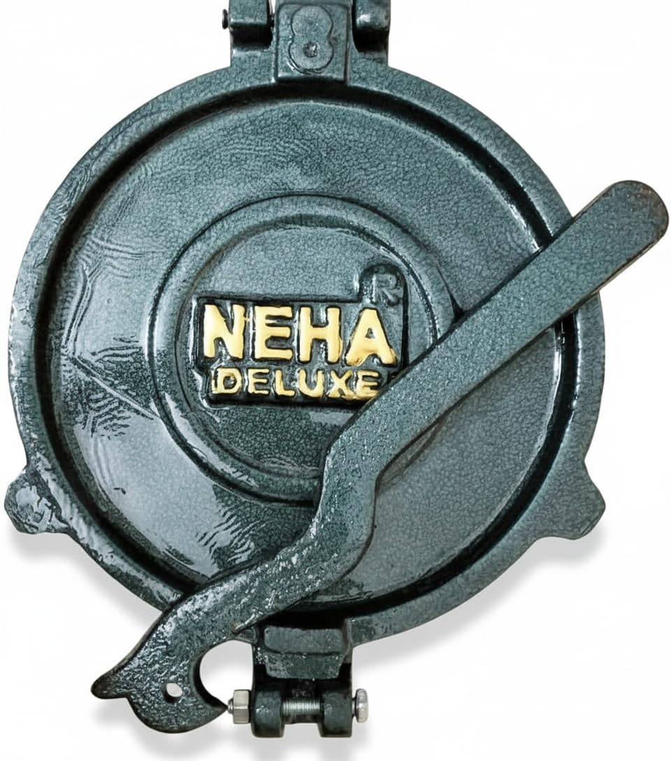 NEHA Manual Roti Maker with Cast Iron Body 8.5 Inch | Heavy Duty Chapati Press | Multipurpose Puri, Papad and Khakhra Maker for Home and Restaurant Use-picture-10