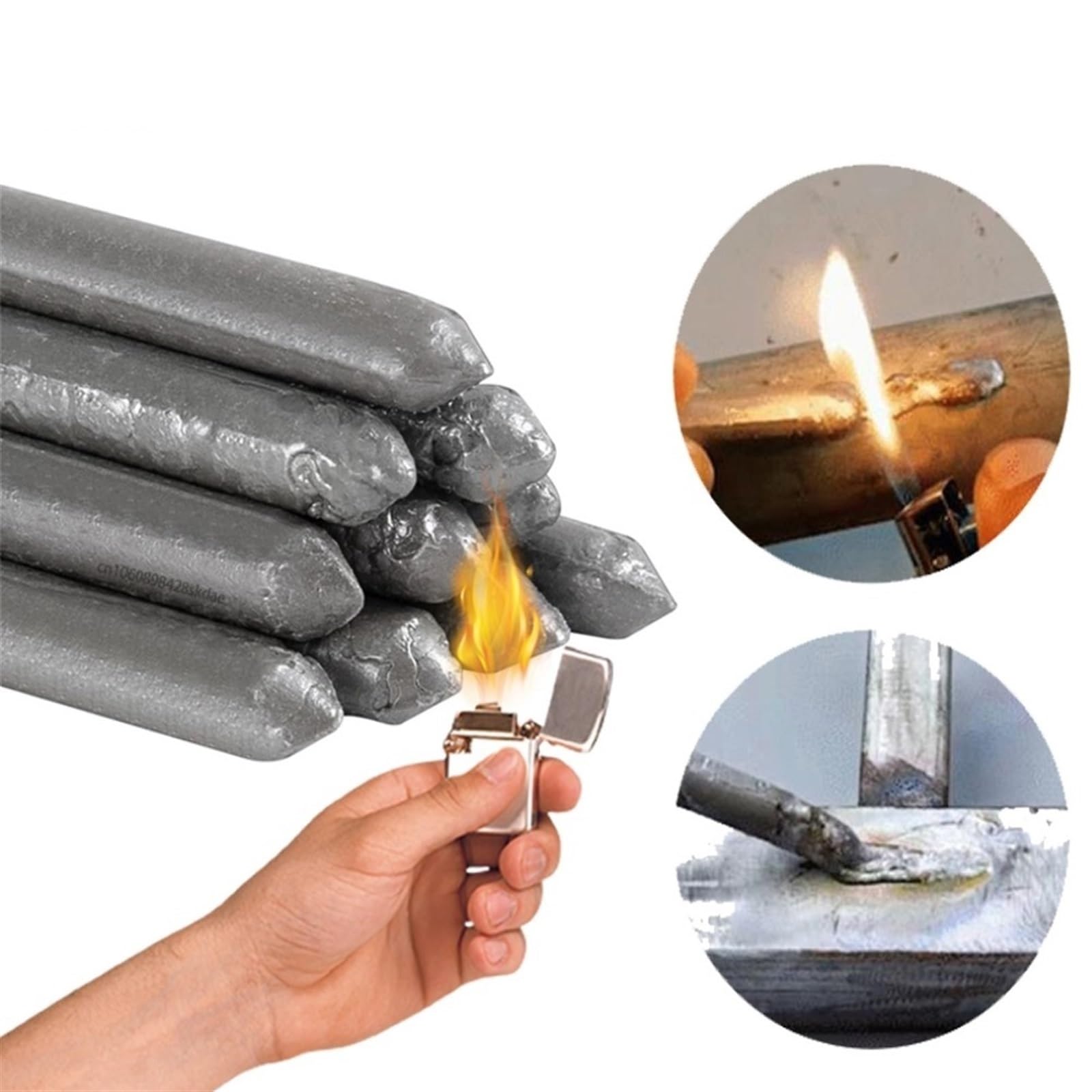 12pcs Low Temperature Welding Rods Easy Melt Universal Aluminum Welding Rods Stainless Steel Copper Iron Plastic Tools