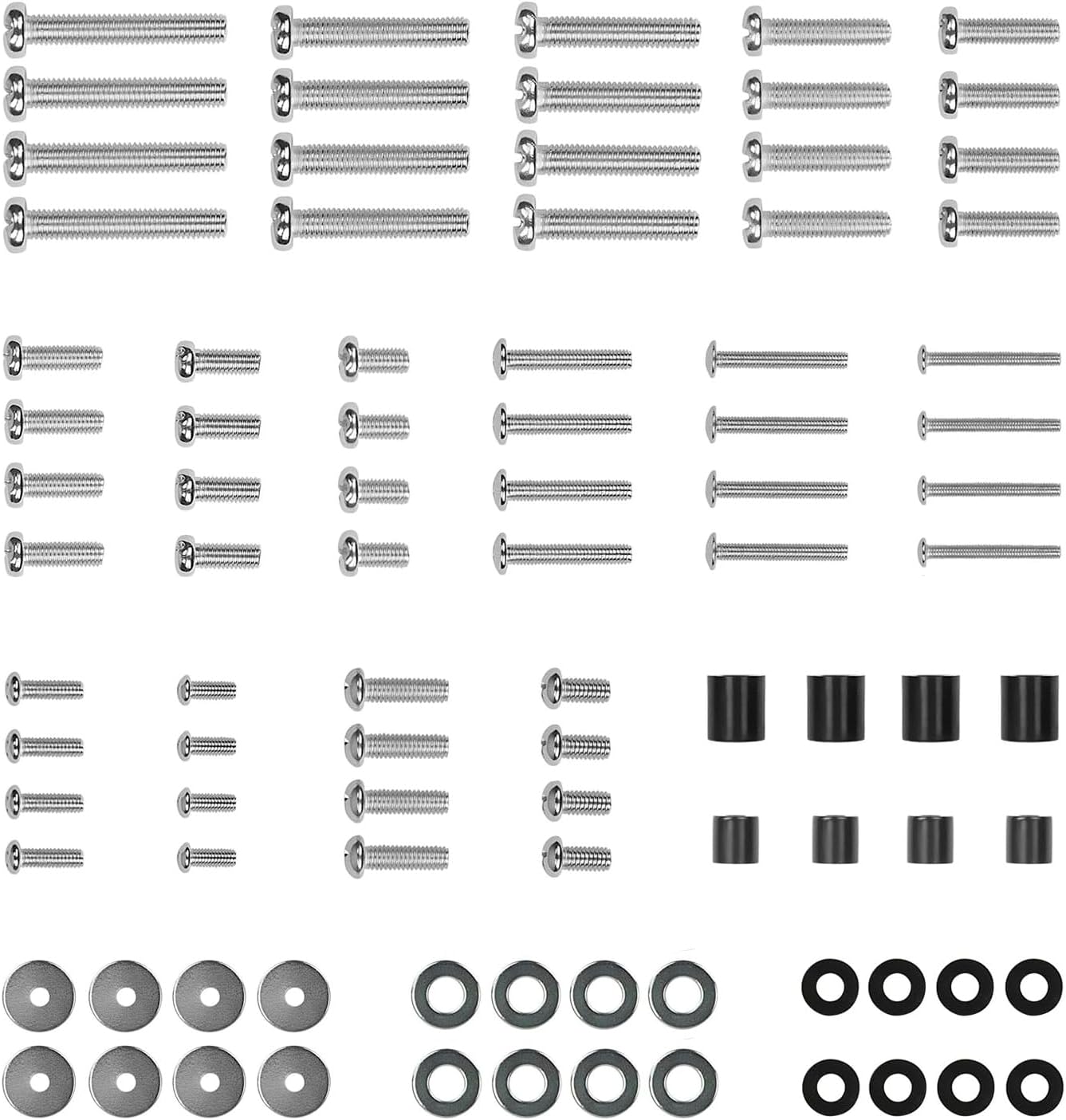 Mount-It! Mount-It! TV Mount Hardware Kit, Universal VESA Wall Mount Screw, Washer, Spacer Pack (M4 M5 M6 M8) for TV and Monitor Mounting