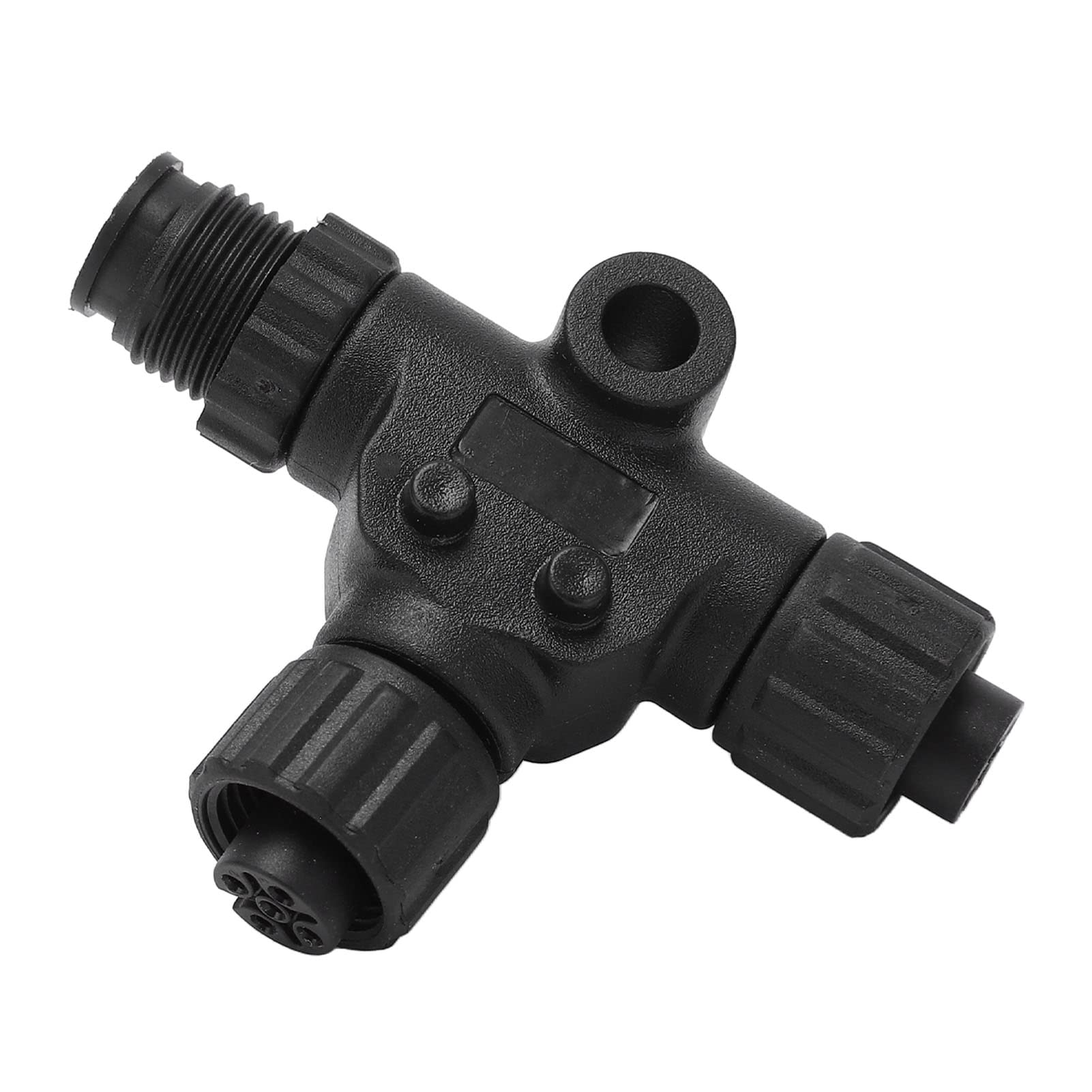 Tbest Connettore N2K T, per Connettore NMEA 2000 T 3 Porte 5 Pin M12 Filettatura IP67 Impermeabile per Reti NMEA 2000, Lowrance, Simrad, B e G, Navico