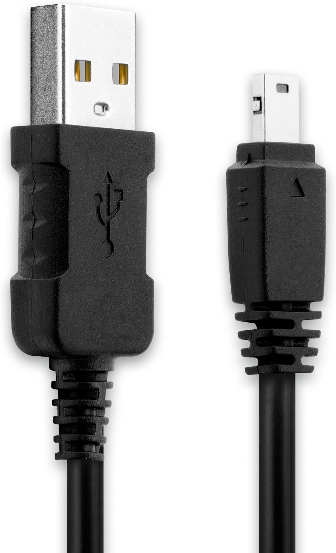 Camera USB Cable Replacement for Casio Exilim EX-FC100, EX-Z2, EX-Z550, EX-Z1050, Z100, EX-Z75 Charger 1m Lead Fast Charging Data Cable File Transfer - Black PVC