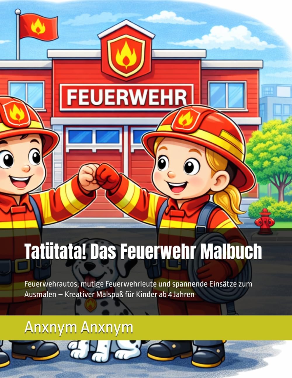 Tatütata! Das Feuerwehr Malbuch: Feuerwehrautos, mutige Feuerwehrleute und spannende Einsätze zum Ausmalen – Kreativer Malspaß für Kinder ab 4 Jahren