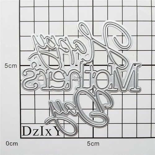 Miniatura 3 de DzIxY Palabras Día de la Madre Troqueles de corte de metal para hacer tarjetas Kit de grabación en relieve Papel troquelado Troqueles Troqueles de