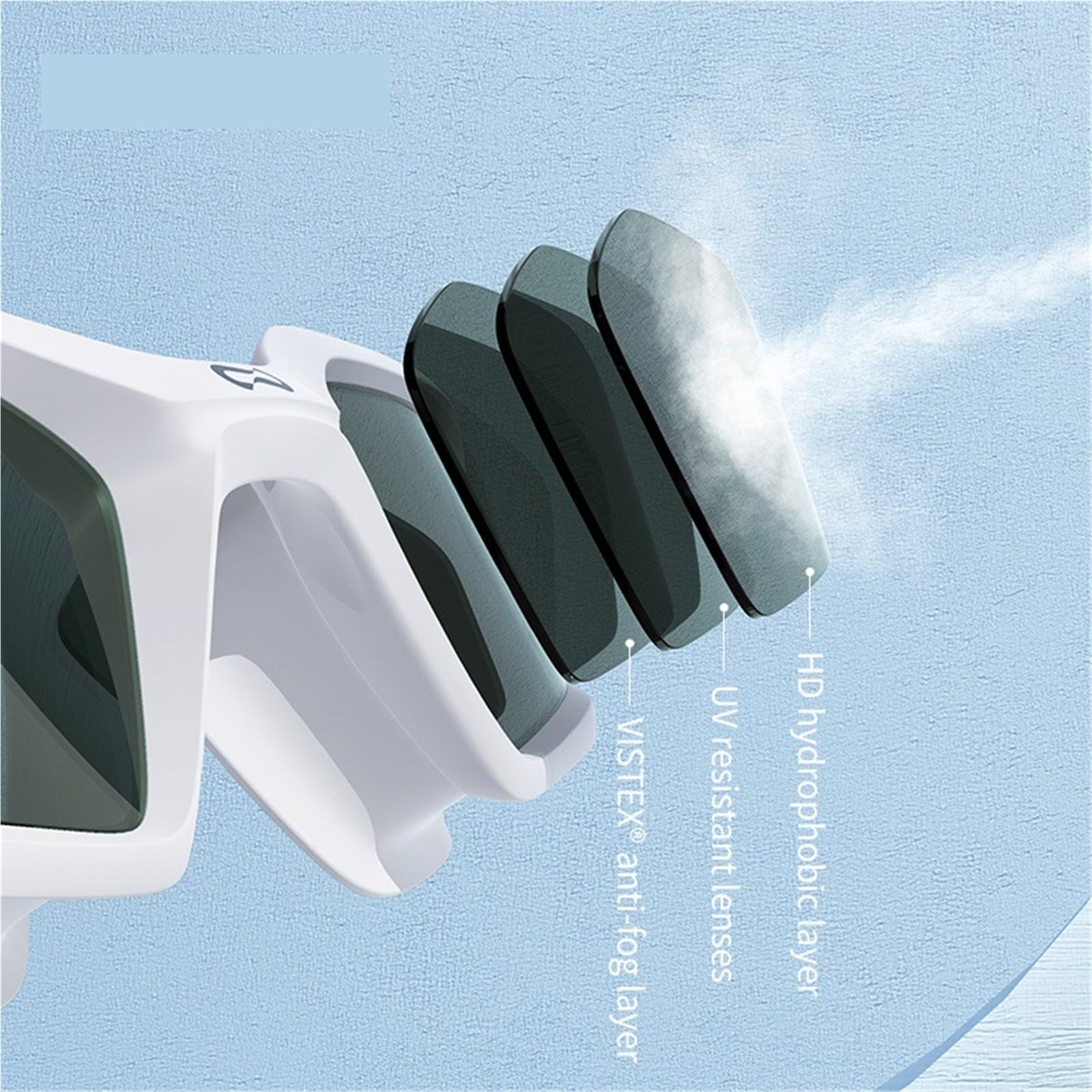 Schwimmbrille Schwimmbrille Anti-Fog Wasserdicht UV-Schutz Silica Gel Taucherbrille Wettkampfbrille