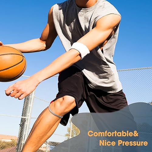 Miniatura 2 de Correa de soporte para tendón rotuliano, alivio del dolor de rodilla y estabilizador de rótula, soporte para senderismo, fútbol, baloncesto, correr,