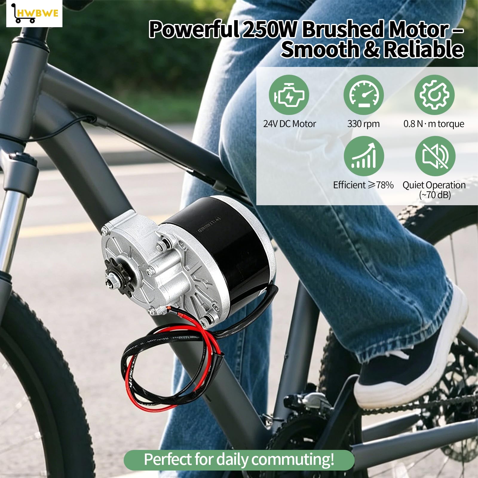 electric bicycle motors for sale 24V 250W Motor Kit, DIY E-Bike Conversion Kit with Controller & Throttle, Fits 16