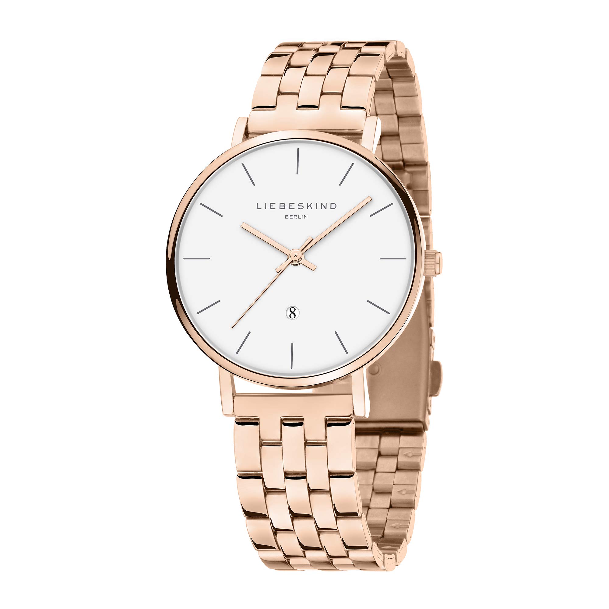 Liebeskind Damen Analog Quarz Uhr mit Edelstahl Armband LT-0211-MQ