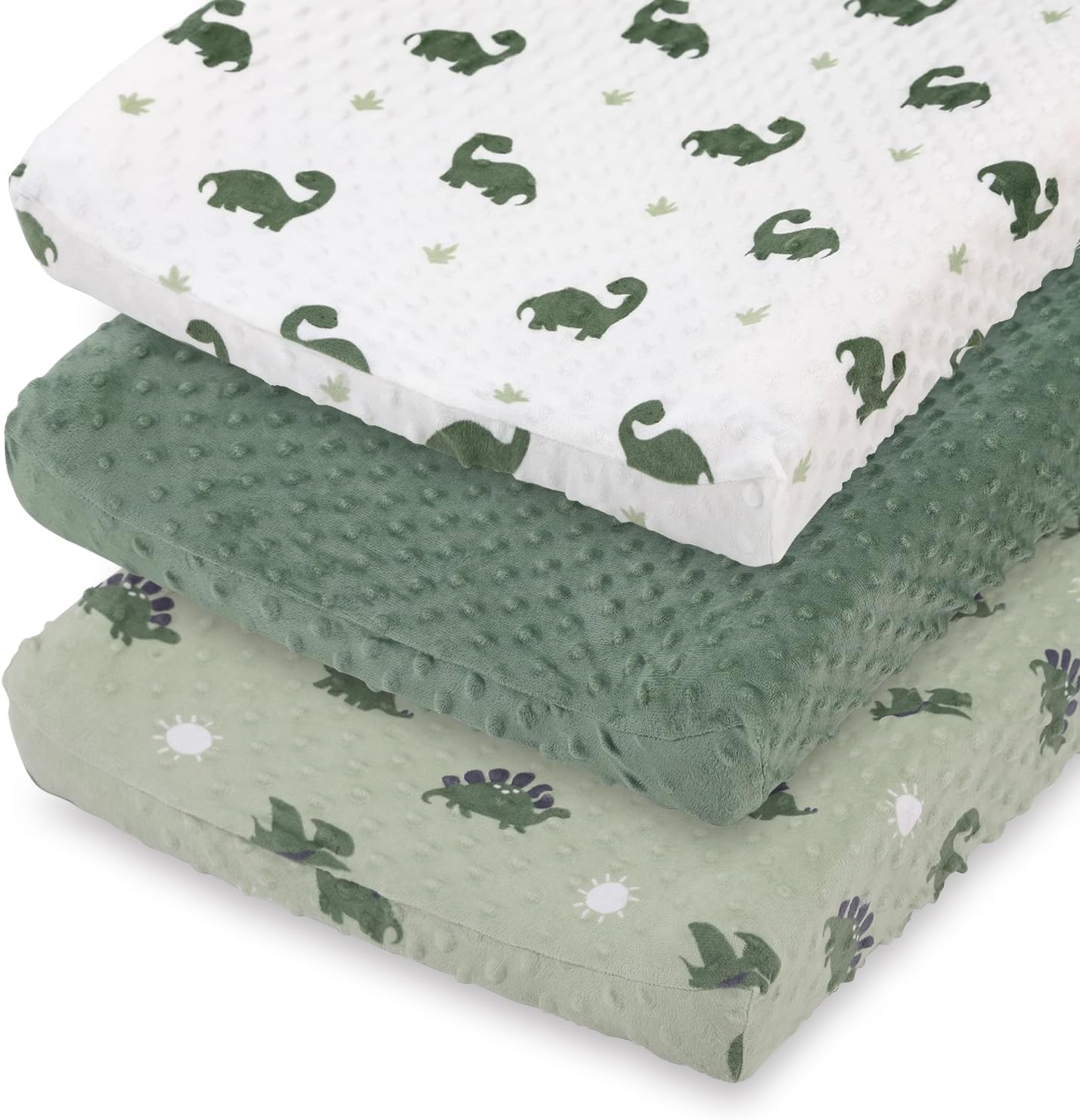 The Peanutshell Baby Changing Pad Covers Boy, Minky Changing Table Sheets, Dinosaur Nursery Decor, Sage Green Baby Items