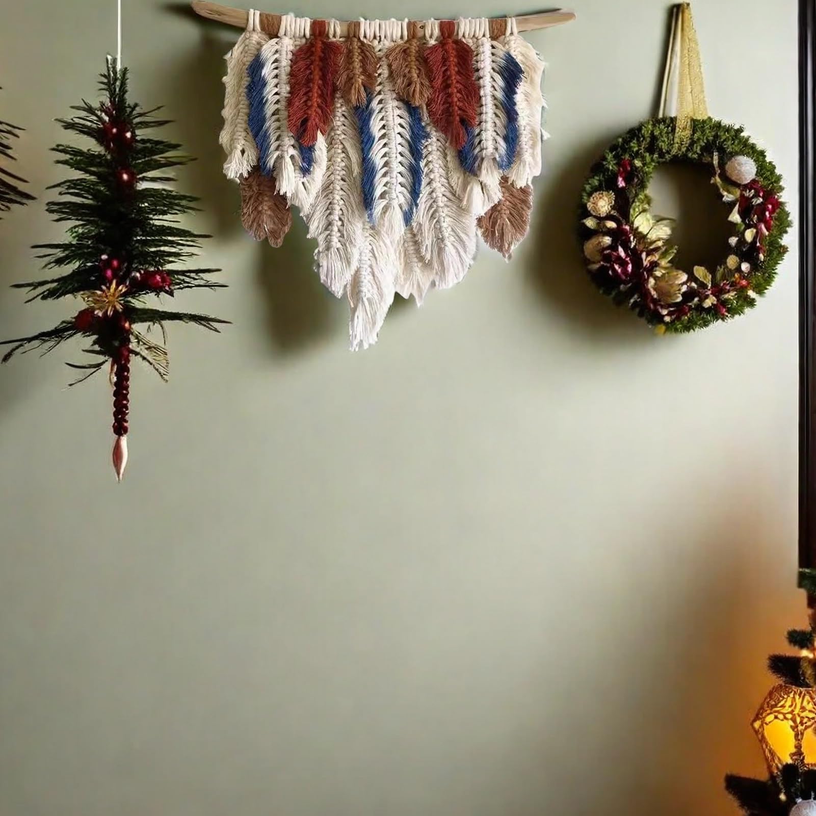 Rideaux en macramé Rideau Suspendu Mural en Macramé Tissé À La Main, Rideaux en Macramé en Coton pour Fenêtres, Toile De Fond De Mariage en Macramé