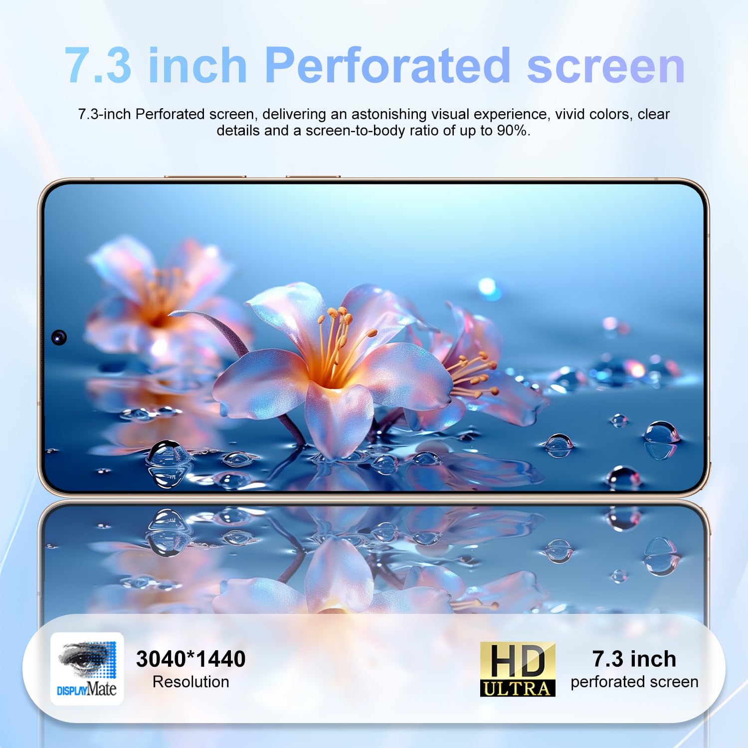 Smartphone S26 Ultra 5G versione globale, 16 GB di RAM, 1 TB di ROM, Snapdragon 8 gen3 (12 core), telefono cellulare con schermo intero HD originale da 7,3 pollici con stilo esterno,Gray-1TB
