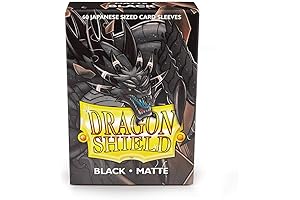 Dragon Shield Matte Black Japanese Size Sleeves