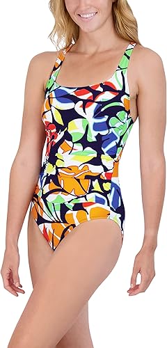 Vista 2 de Nautica Mujer Standard Heritage Logo Cuello Redondo Una Pieza