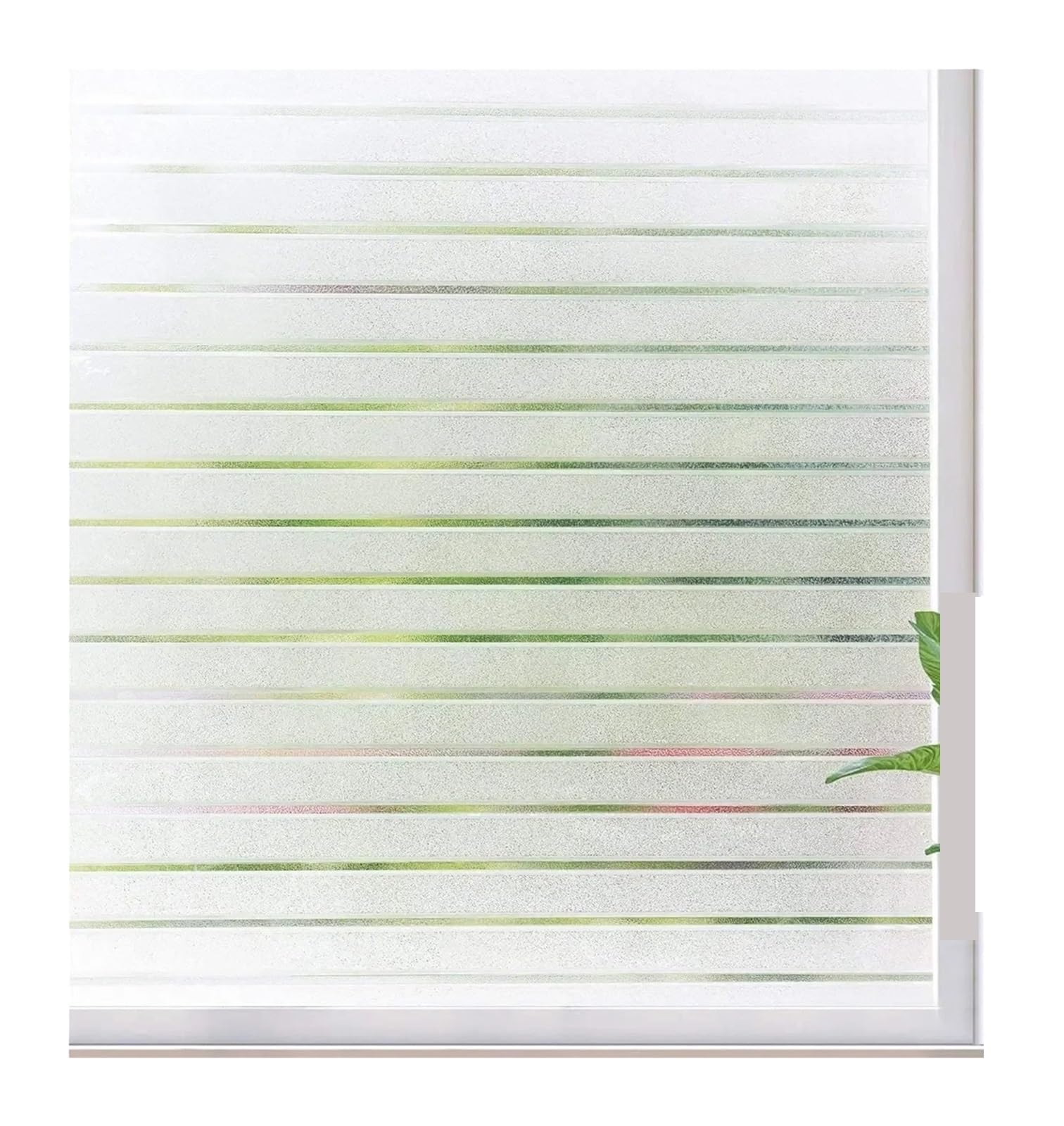 Frosted Window Film Static Cling Decorative Glass Anti UV Privacy Non Adhesive Door Cover for Home for Glass Windows(90x500cm)