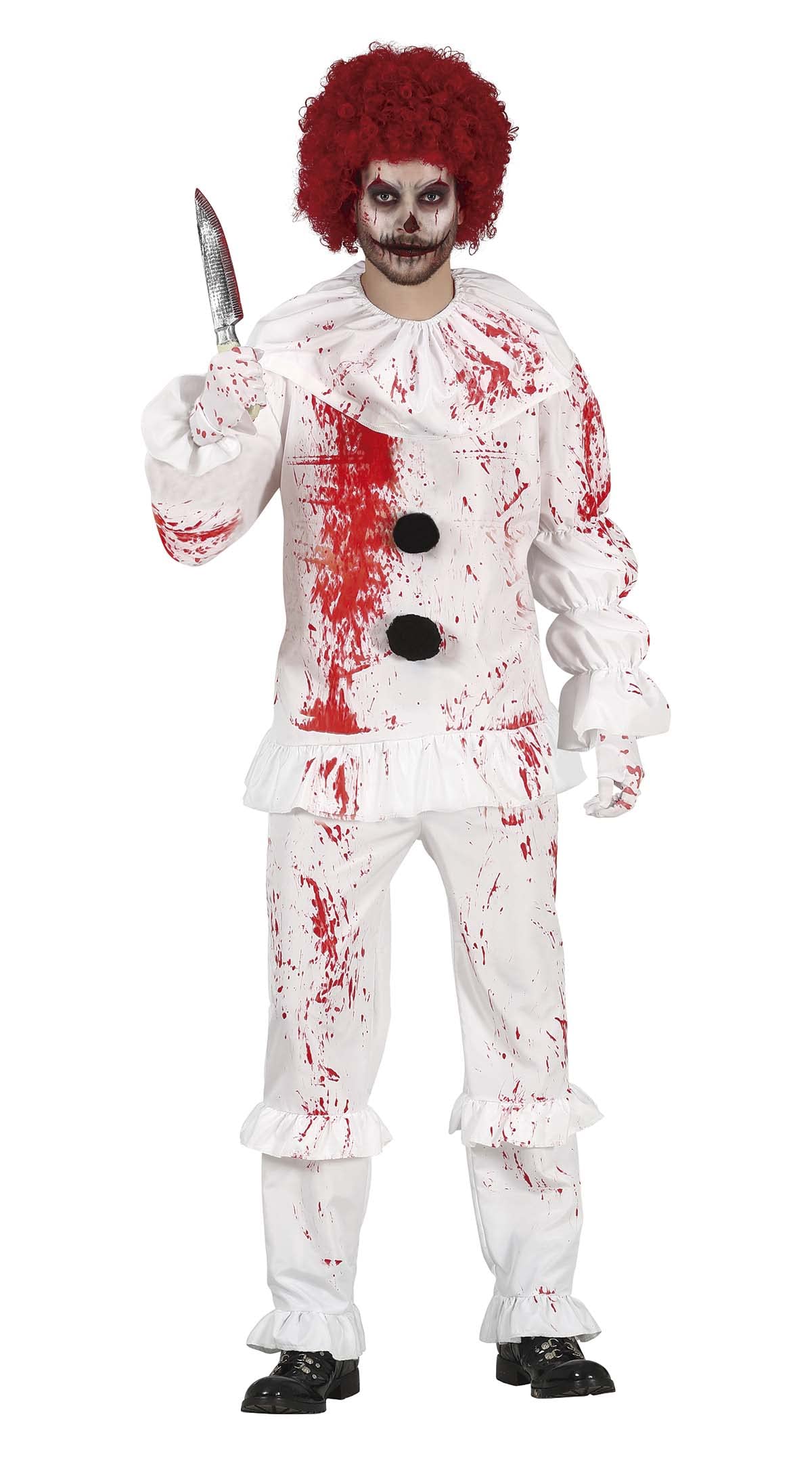FIESTAS GUIRCA Bloody Clown Fancy Dress Costume Adult Man Size L 42-44