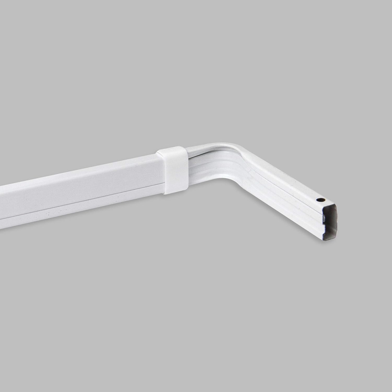 Adjustable Lockseam Curtain Rod with 3-inch 28-48 Inch