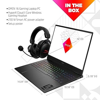 Amazon.com: HP OMEN Transcend 16 inch Laptop, WQXGA 240Hz