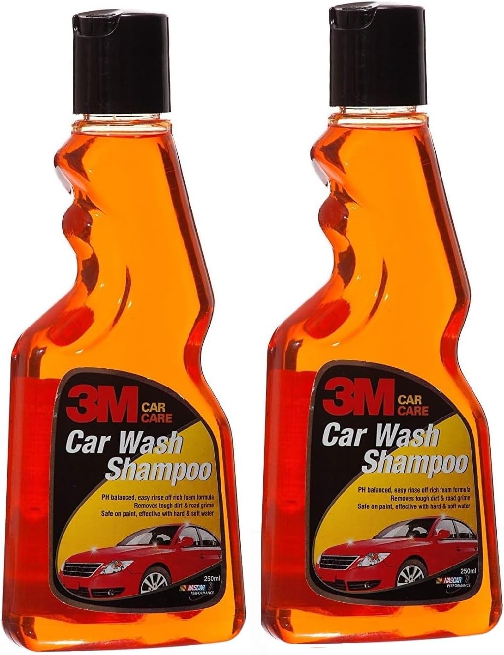 3M Car wash Shampoo, High Foam, Remove tough dirt, Safe on paint (250ml Each, Pack of 2)