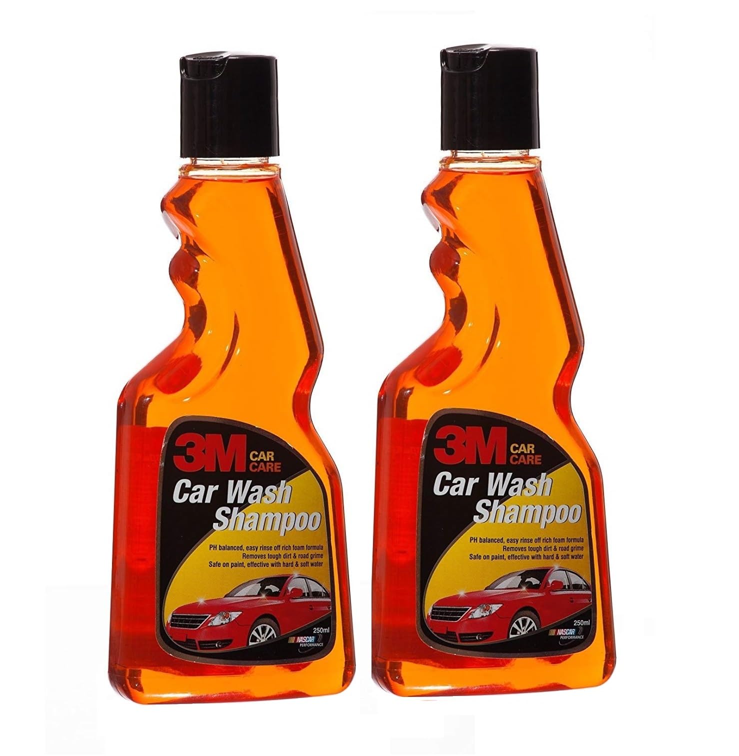 3M Car wash Shampoo, High Foam, Remove tough dirt, Safe on paint (250ml Each, Pack of 2)