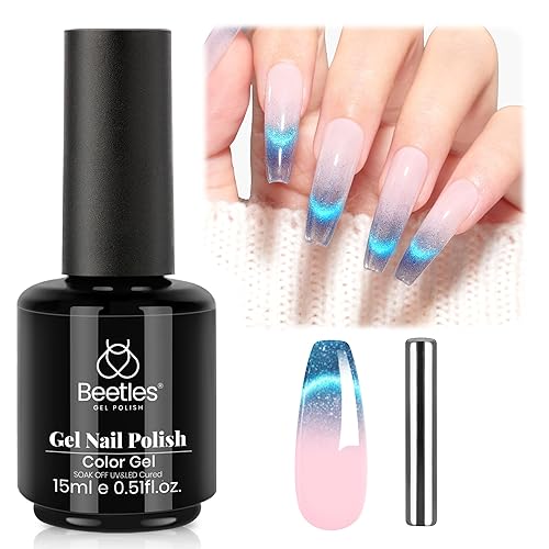 Beetles Blue Cat Eye Gel Polish - 15ML Chameleon Cat