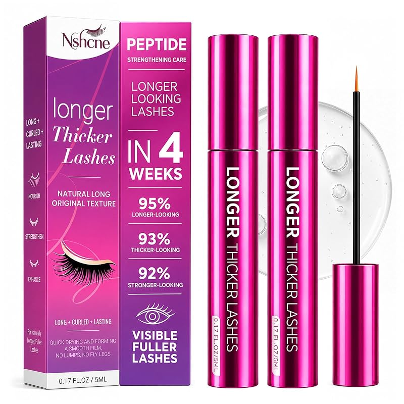 Sérum para cílios e sobrancelhas Nshcne com peptídeos, 2 unidades, 10 mL