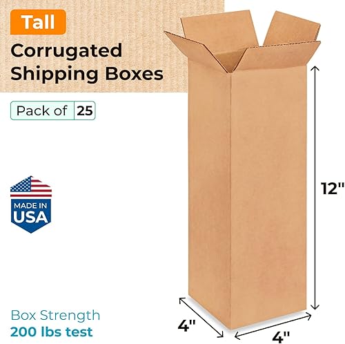 Miniatura 634 de Cajas para envío IDL Packaging - B-1266-5 de cartón corrugado, tamaño pequeño, de 12 pulgadas de largo x 6 pulgadas de ancho x 6 pulgadas de alto