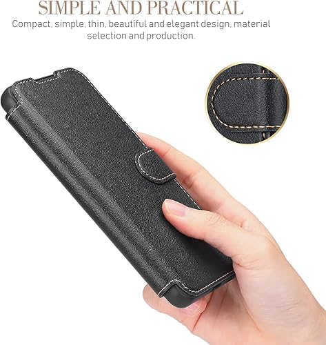 Miniatura 4 de Funda tipo cartera para Samsung S22, de piel de alta calidad, con tarjetero protección completa de la lente cierre magnético para Samsung Galaxy S22