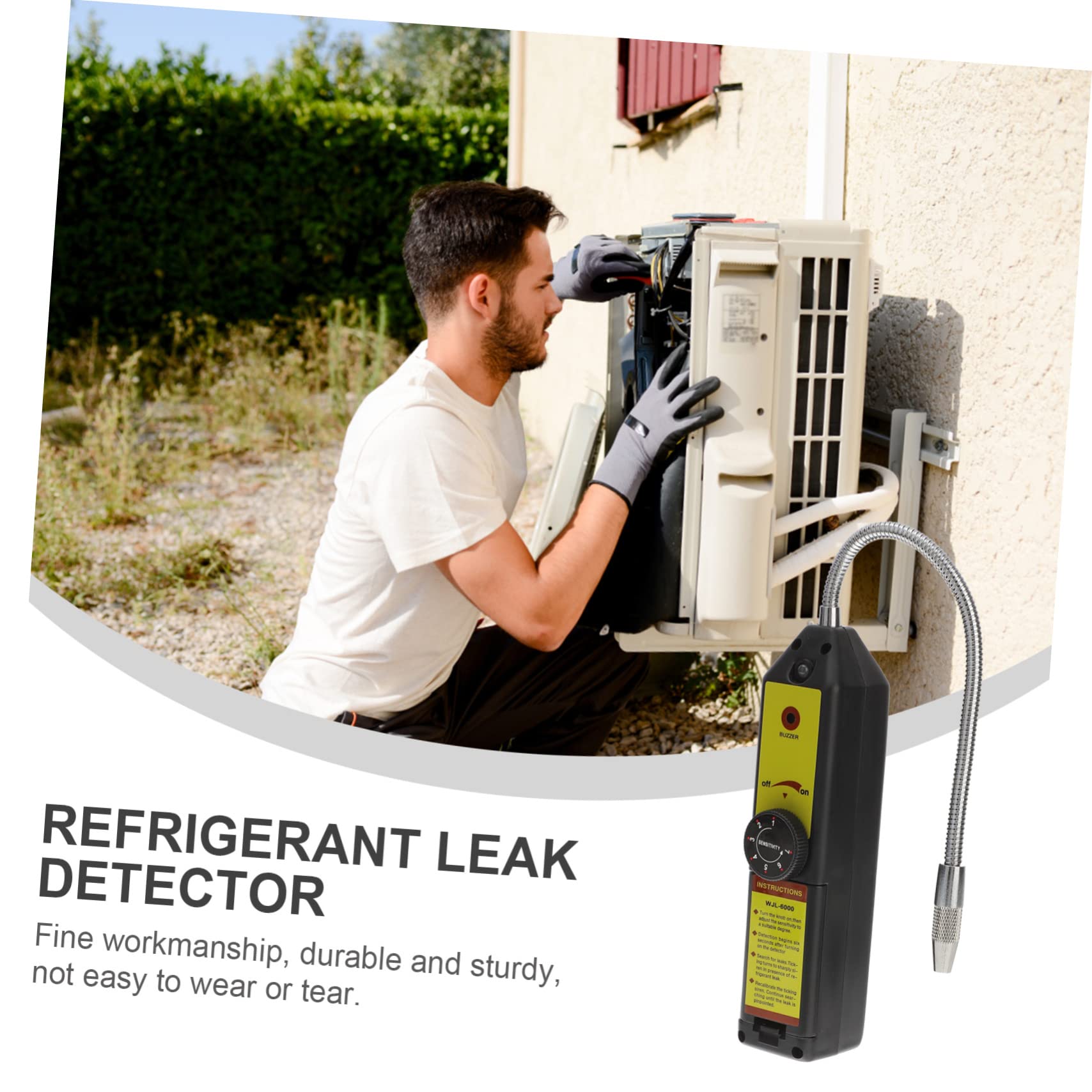 2 Stück Lecksuchgerät für Kältemittel HVAC Leckdetektor mit Hoher Empfindlichkeit Langlebig Robust für Präzise Kältemittelgas Erkennung und Effiziente Leckageortung im