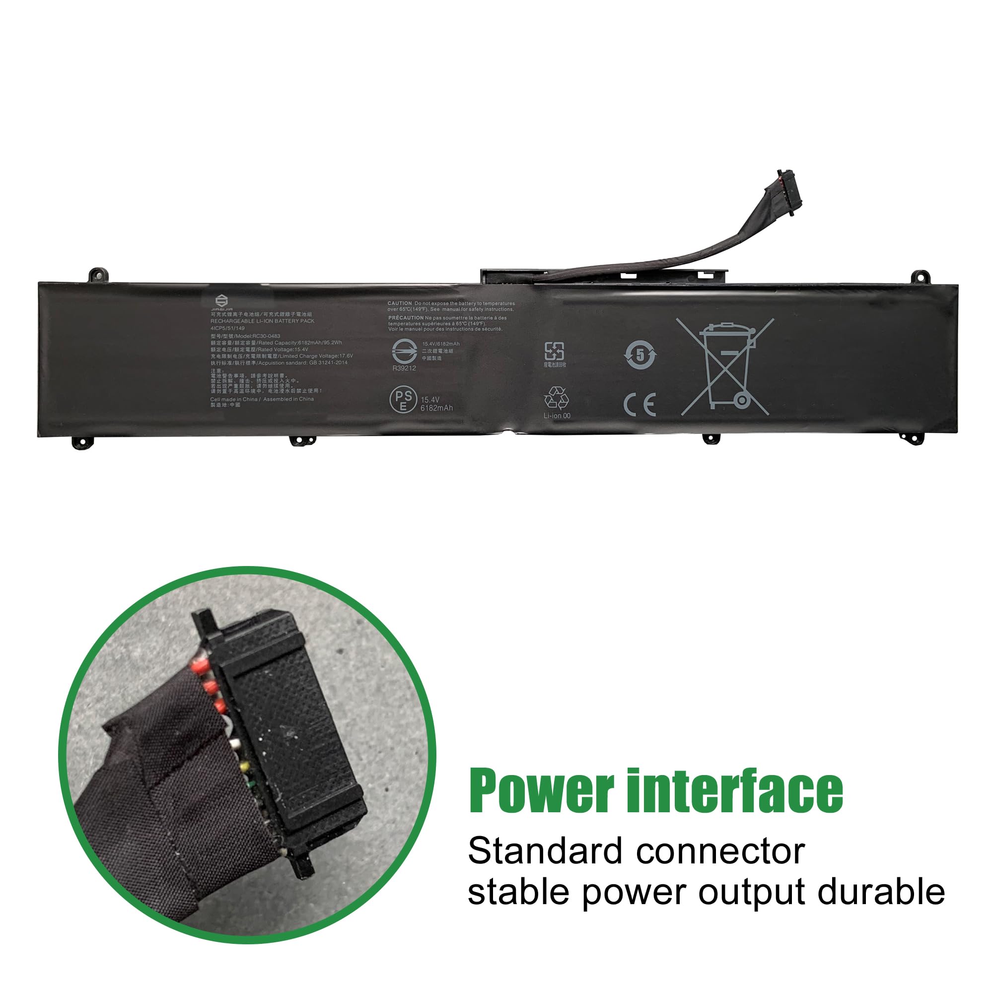Amazon.com: JIAZIJIA RC30-0483 Laptop Battery Replacement for