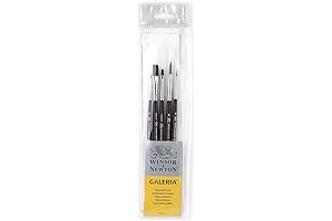 Professional-Grade Winsor & Newton Acrylic Paint Brush Set for Exceptional Artwork