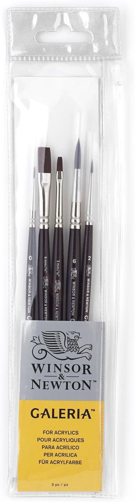 Galeria Brush Short Handle 5 Pack, Pack of 5