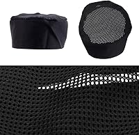 Vista 6 de Personalizado personalizado Chefs Sombrero de malla transpirable Top Skull Cap Baker Cocina Cocina Chef Cap