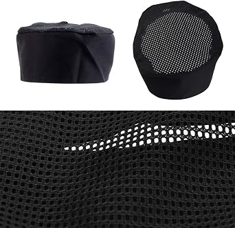 Personalized Custom Chefs Hat Breathable Mesh Top Skull Cap Baker Kitchen Cooking Chef Cap