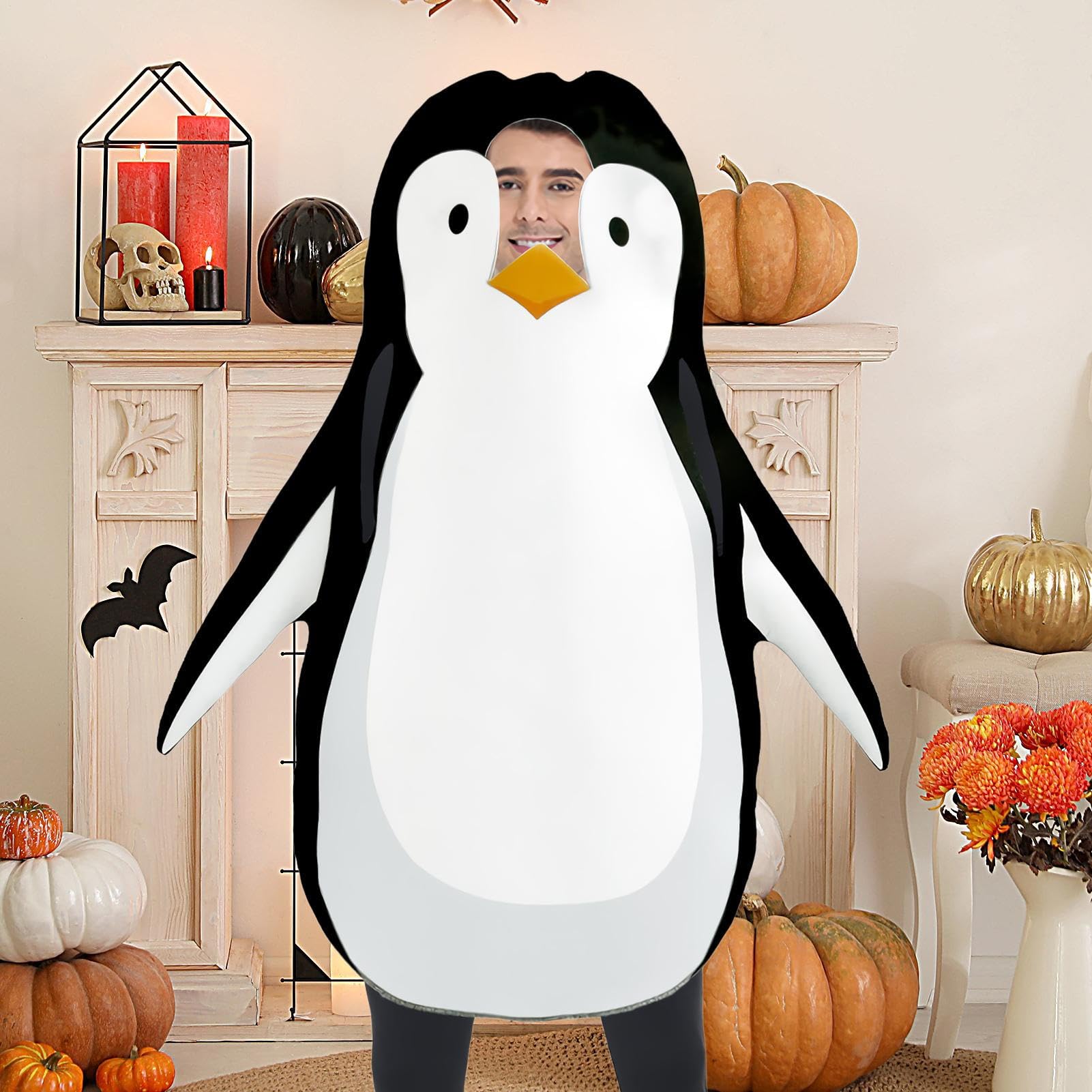 Generisch Pigiama da pinguino, costume da animale, costume per giochi di ruolo, per ragazze, carnevale e feste di carnevale