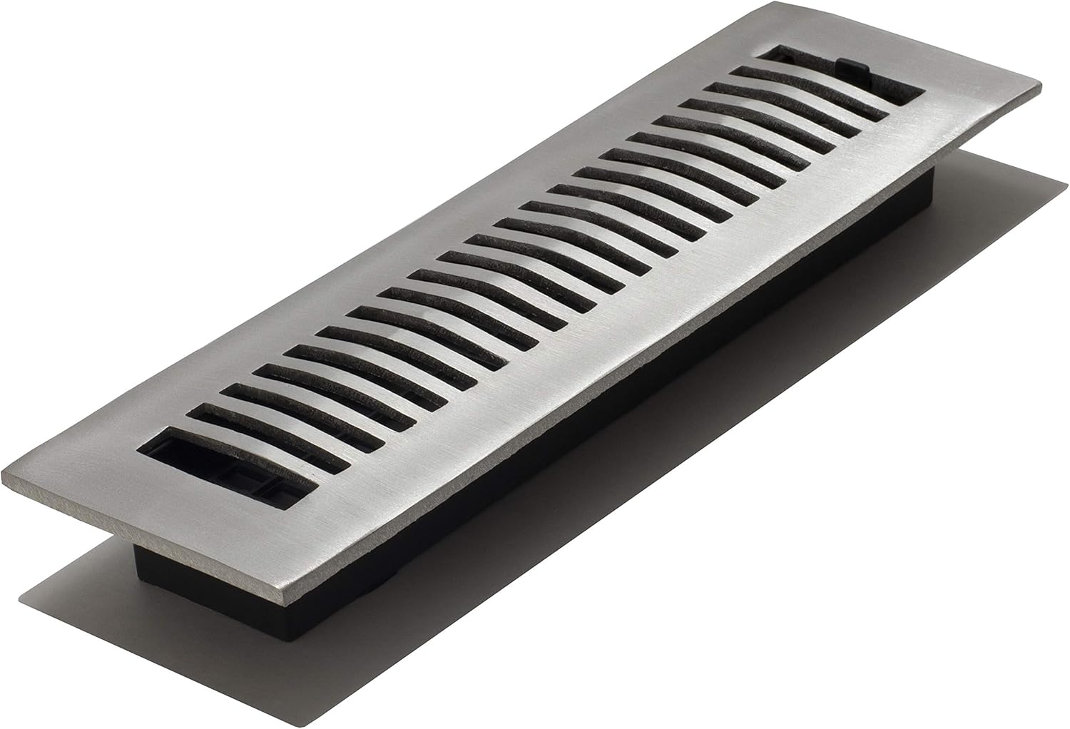 Nickel Aluminum 2" x 12" Rectangular Floor Register