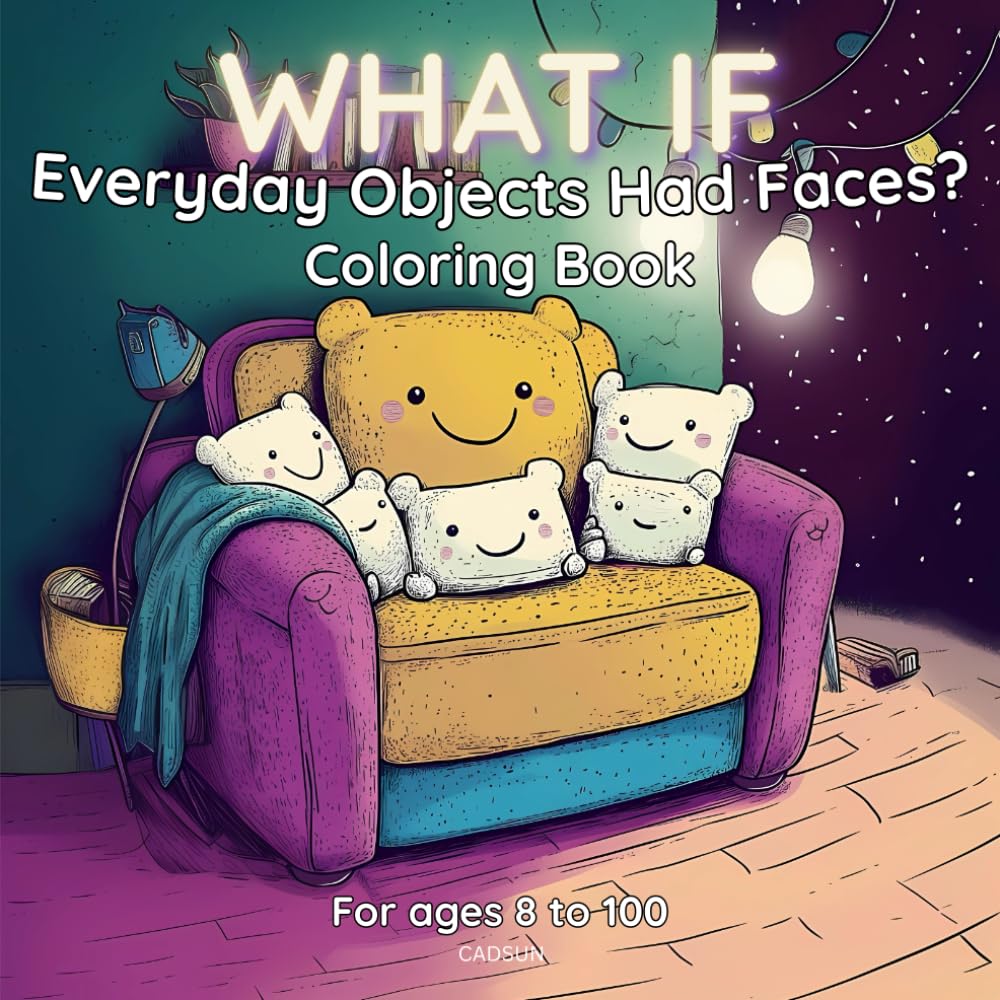 What If Everyday Objects Had Faces?: A Fun Coloring Book of Quirky Household Items with Personalities!