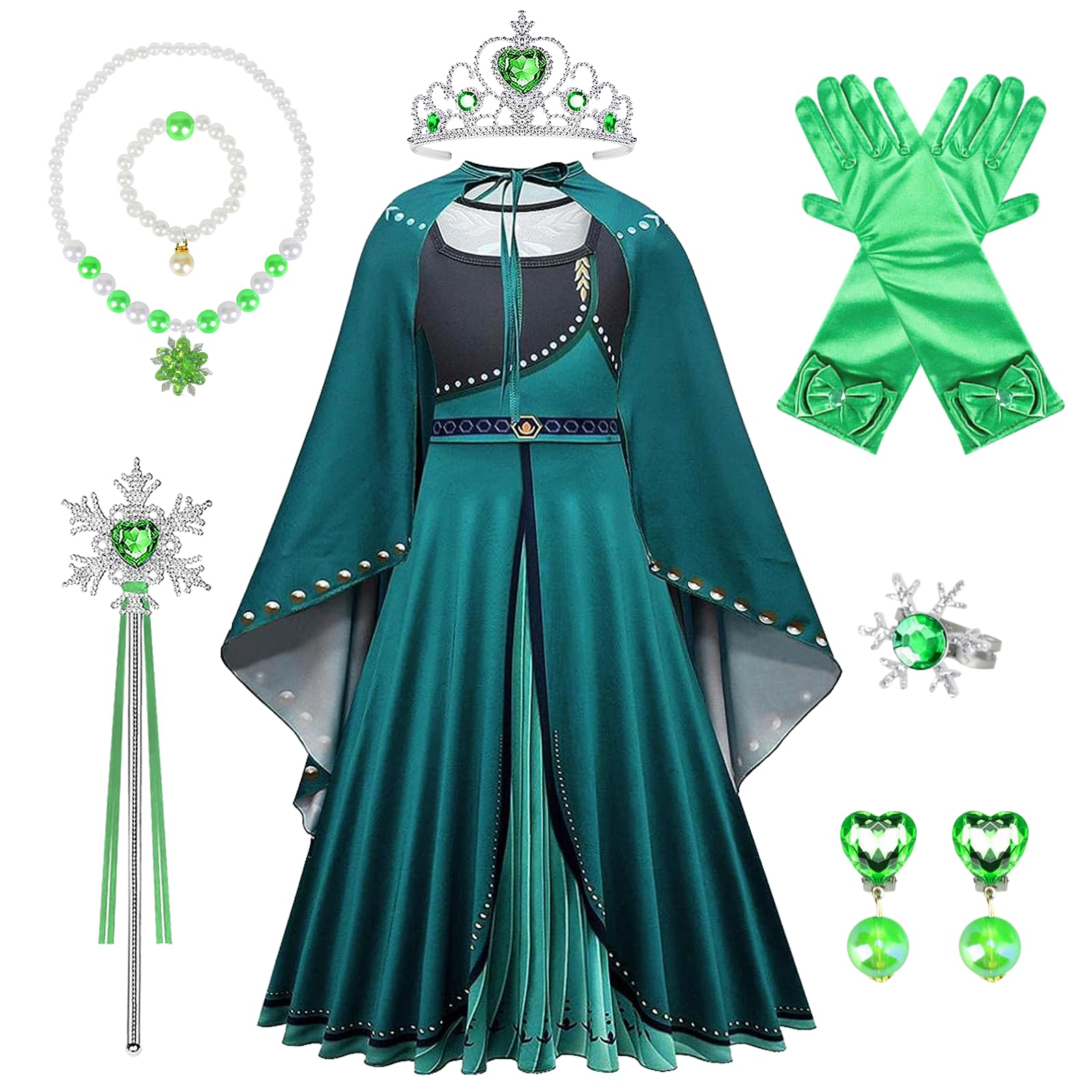 Principesse Disney Cofanetto Costume E Treccia Di Anna Frozen