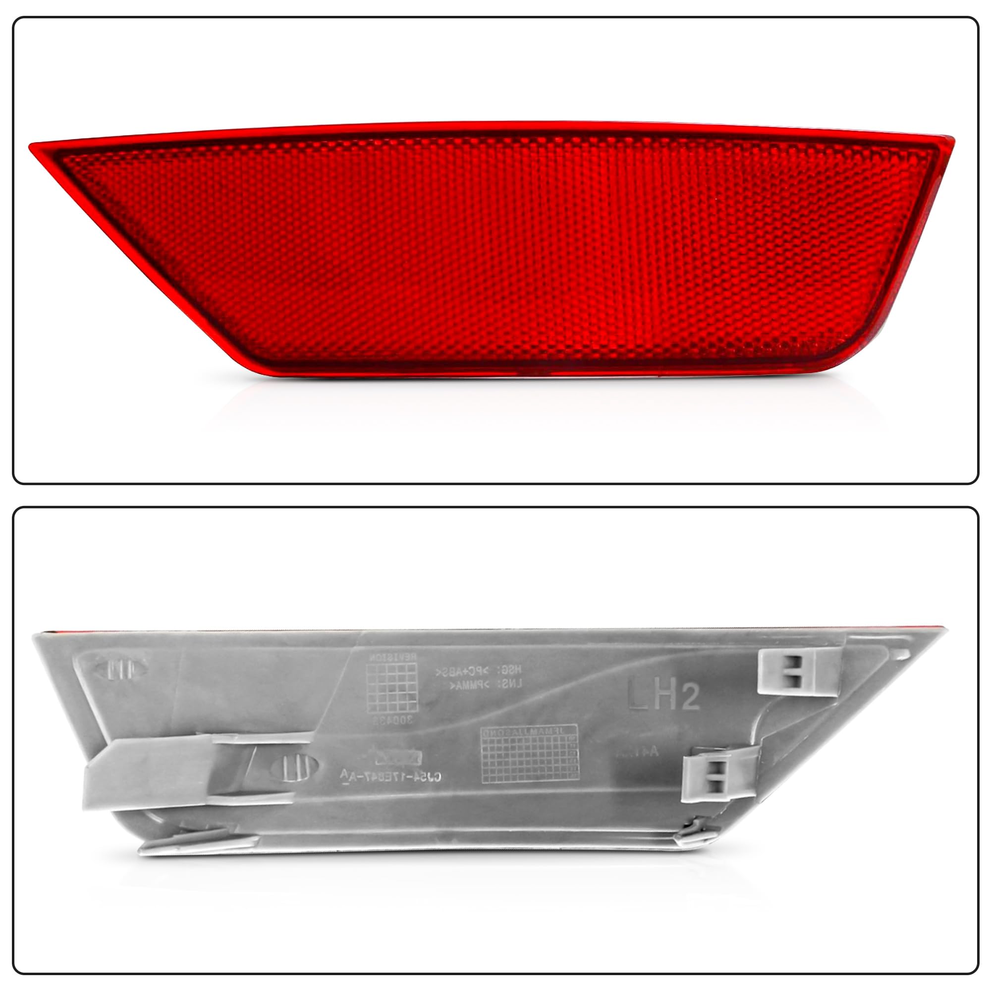 PartsFlow Right Side Reflector Assembly For 2013 2014 2015 2016 Ford Escape CJ5Z-15A449-A