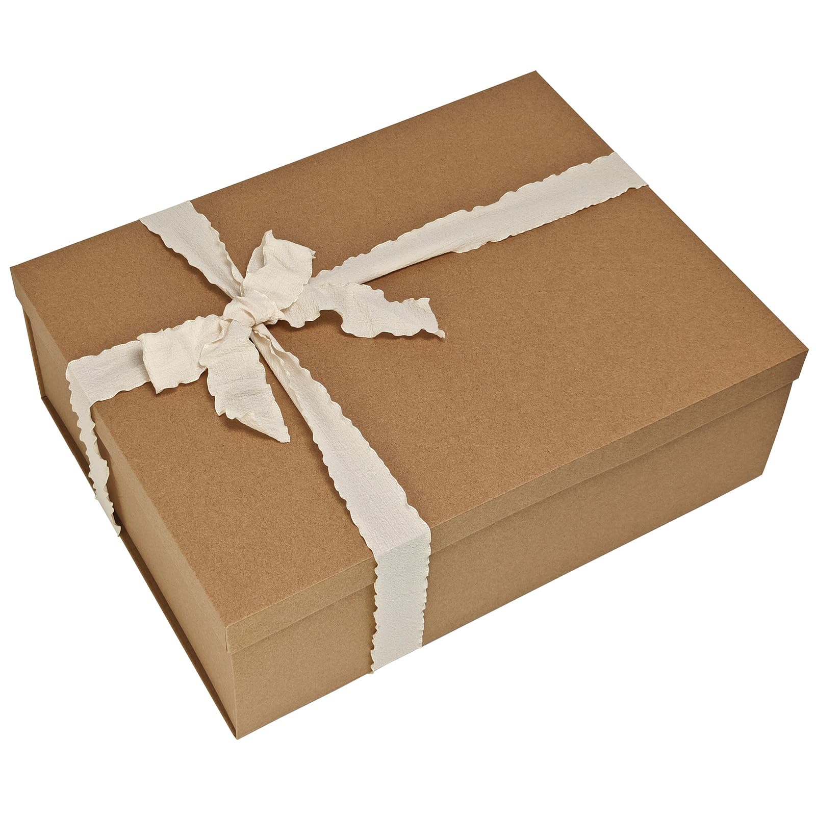 Tekhoho Geschenkbox, Große Premium Rechteckige Geschenkbox mit Deckel für Geschenke, Weihnachts-, Hochzeits- und Geburtstagsverpackung