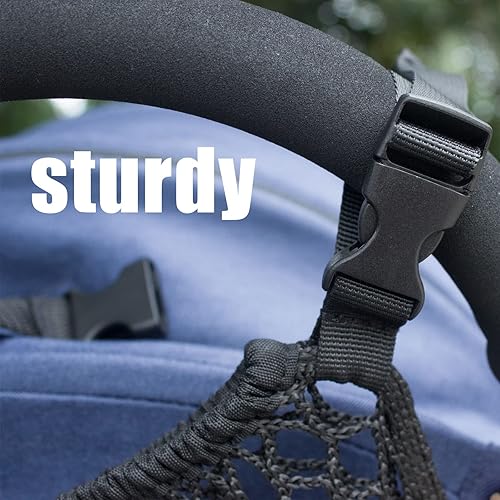 Miniatura 4 de Organizador de cochecito con espacio de almacenamiento adicional para llevar pañales y juguetes, correas antideslizantes y ajustables, especialmente