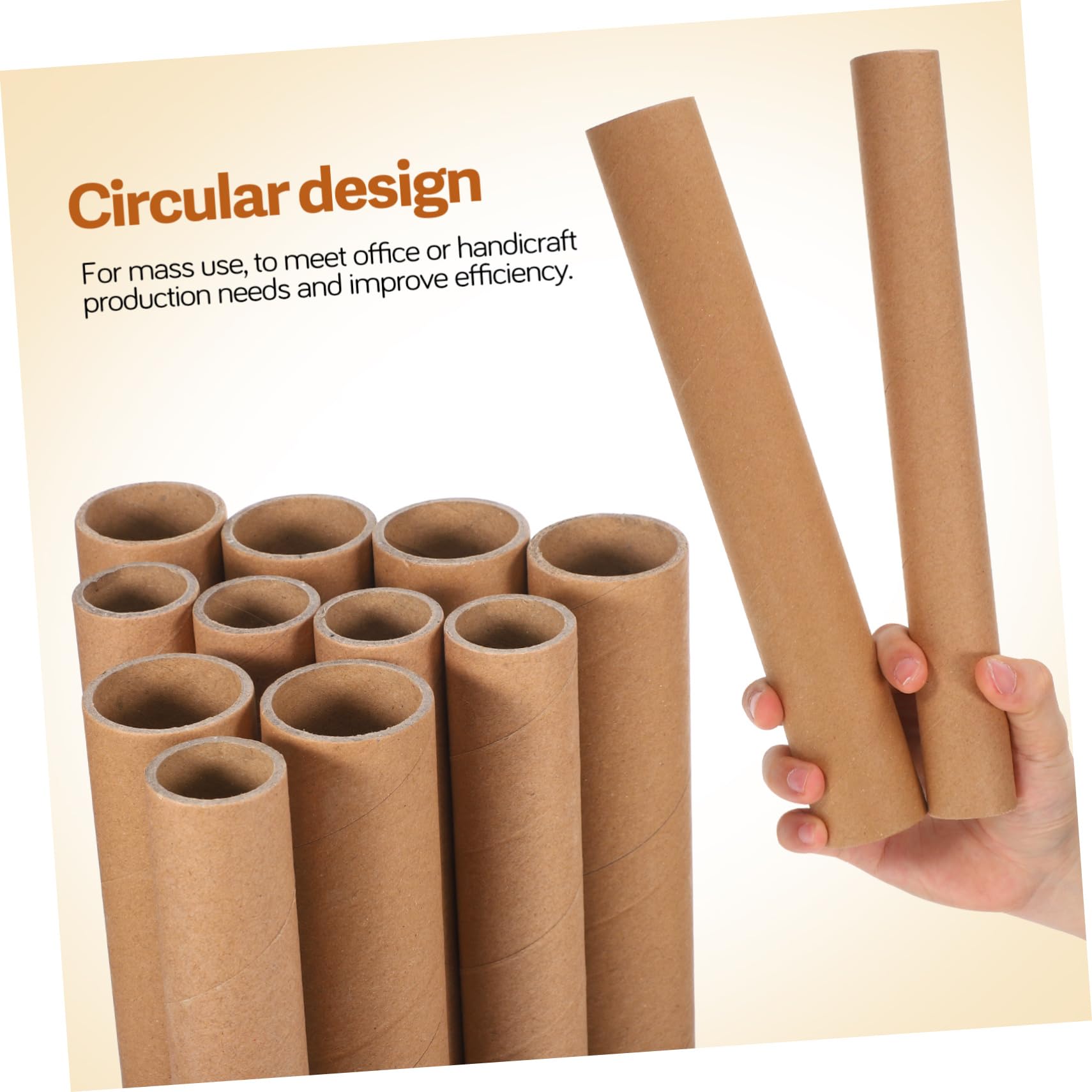 Lot De 20 Tubes D'expédition : Tubes Ronds En Papier Kraft Pour Travaux Manuels, Fournitures De Classe Et Projets Artistiques De Bricolage – Cylindres En Papier Pour Le