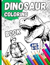 Coloring Book Dinosaur Age 8-12: T-Rex Dino Themed Gift I +25 Motifs To Color For Young Dinosaur Fans [+ PDF Download]
