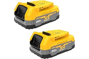 DEWALT 20V MAX POWERSTACK Lithium Ion Battery 2 Pack