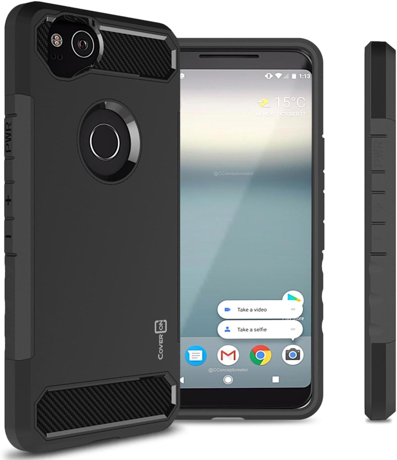 CoverON Google Pixel 2 Phone Case, Arc Series Modern Hybrid