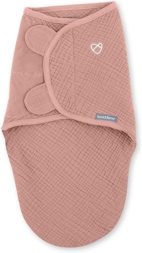 Miniatura 44 de SwaddleMe by Ingenuity Original Swaddle, 100% algodón, mejora el sueño y calma el reflejo de sobresalto, 0-3 meses, 1.0 TOG, paquete de 3, manta