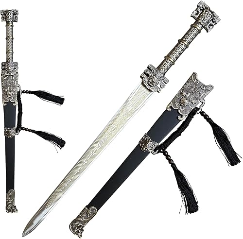 Espada GuiHou de bronce de 28.3 pulgadas para creación de los dioses de acero inoxidable con vaina para colección, exhibición, cosplay