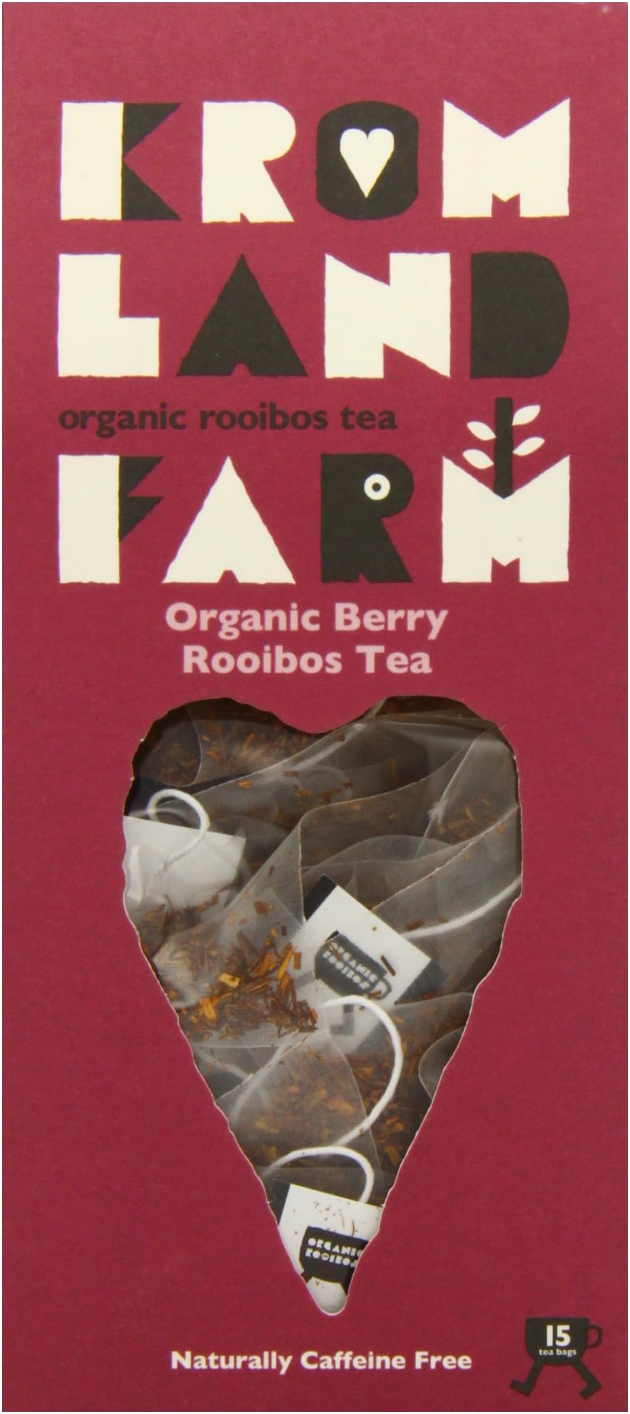 KROMLAND FARM Organic Berry Rooibos Tea, 15 CT