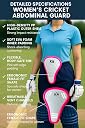 K R Women and Girls Abdominal Guard for Cricket | Junior Protective Gear with Hardened Plastic Shell & Soft Rubber Edges | Comfortable Sports Groin Protector for Training & Matches | Safety Cup gallery image