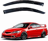 Vista 255 de KPY Moldura deflectora de viento con protección contra la lluvia compatible con GMC Terrain 2018-2023, 4 unidades, para ventana lateral, autoadhesiva