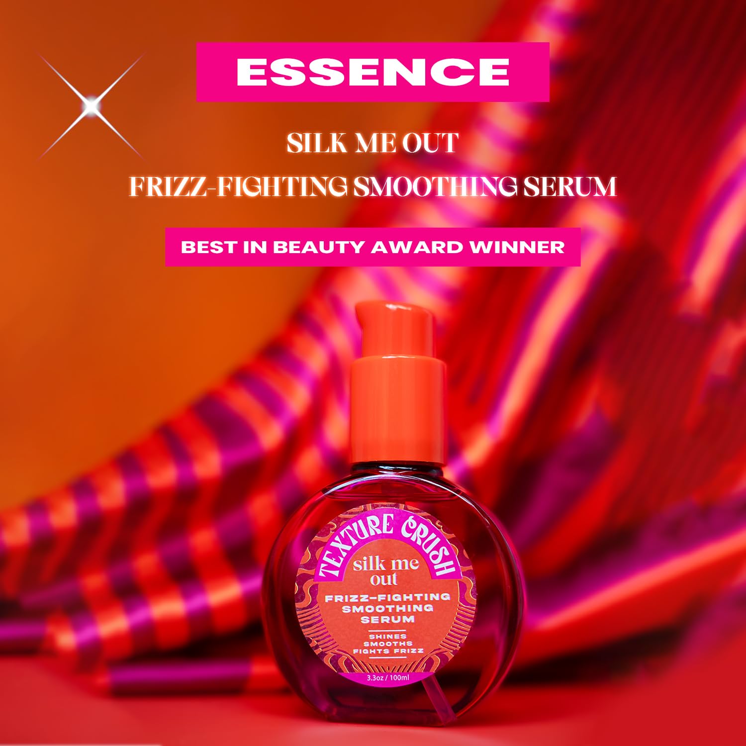 Silk Me Out Serum - Anti Frizz Hair Serum with Guava Oil, Heat Protectant Spray, Lightweight Shine Hair Gloss Frizz Control Tamming, 3.3oz - Image 5